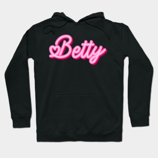 Betty name pink heart Hoodie